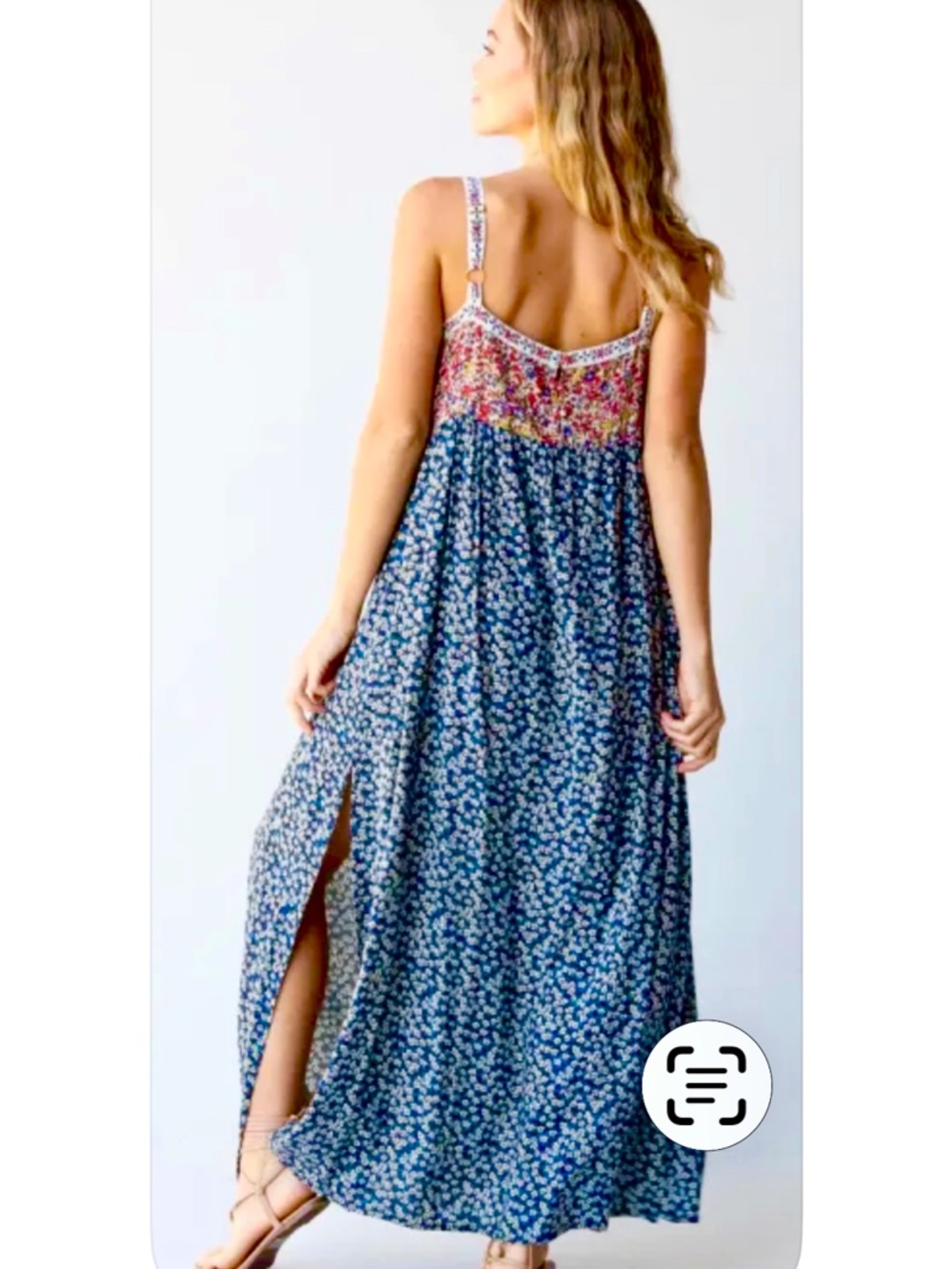 NATURAL LIFE Floral Maxi Dress - Navy, Red & Purple - Picture 2 of 6